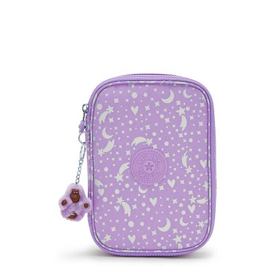 Kipling 100 Pens Printed Case Tassen Paars | België 1179GS